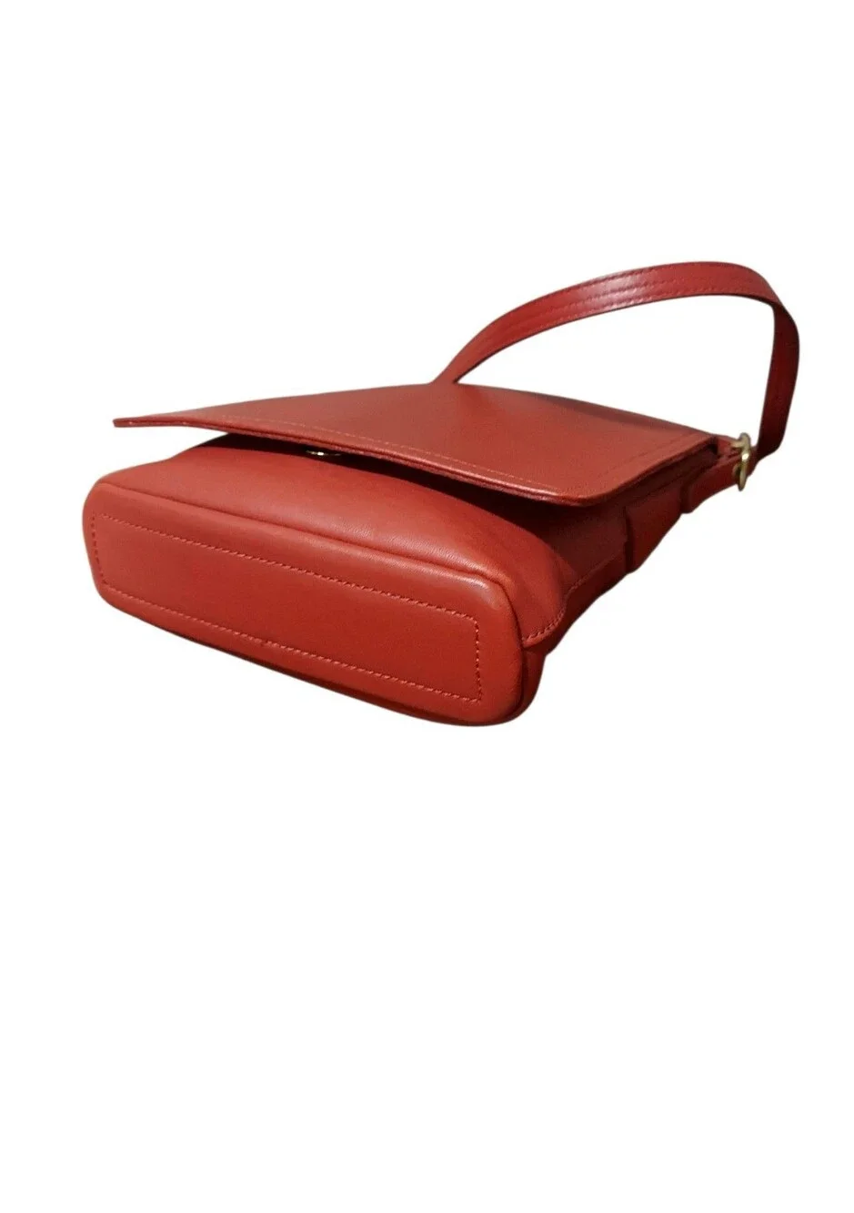 Coach Legacy Vintage Red Small Flap Crossbody With Brass No. 9821 Like New